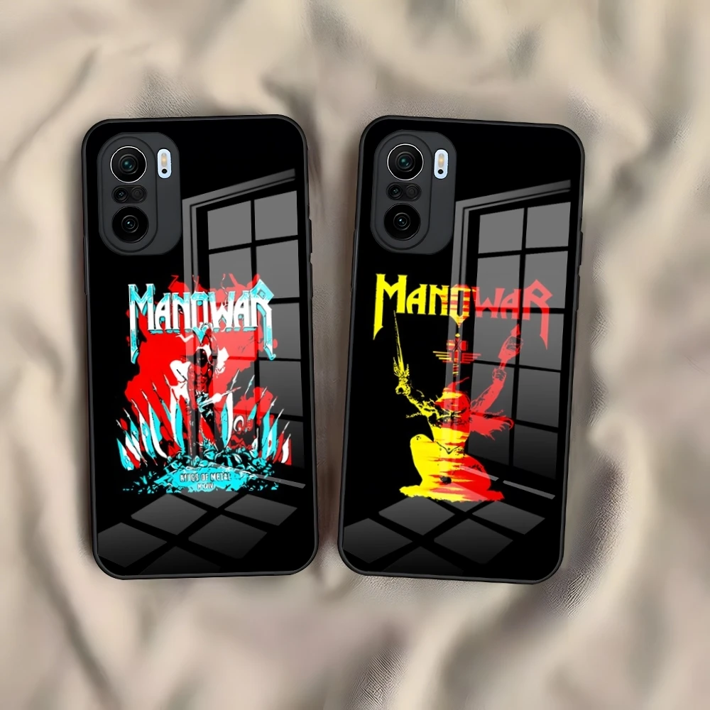 Manowar Hell On Wheels Phone Case For Redmi 13 12 13c 12c Note 13 Pro Plus 11 12 Pro 10 12s 11s Tempered Glass Back Cover