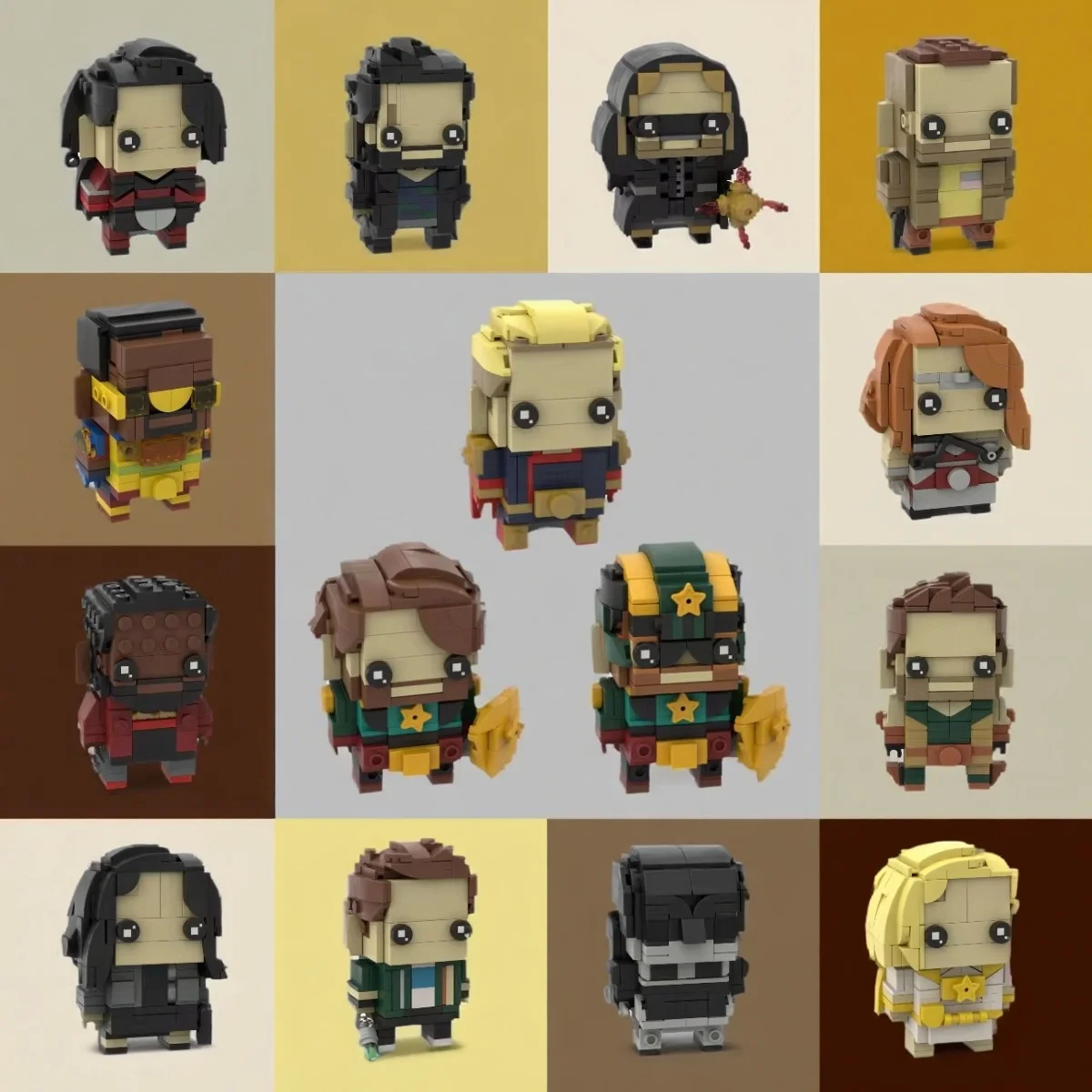 

Classic Movie Action Figures Building Blocks MOC Children's Assembly Toys Black Team Robe Mini Doll Model Adult Collection Gift