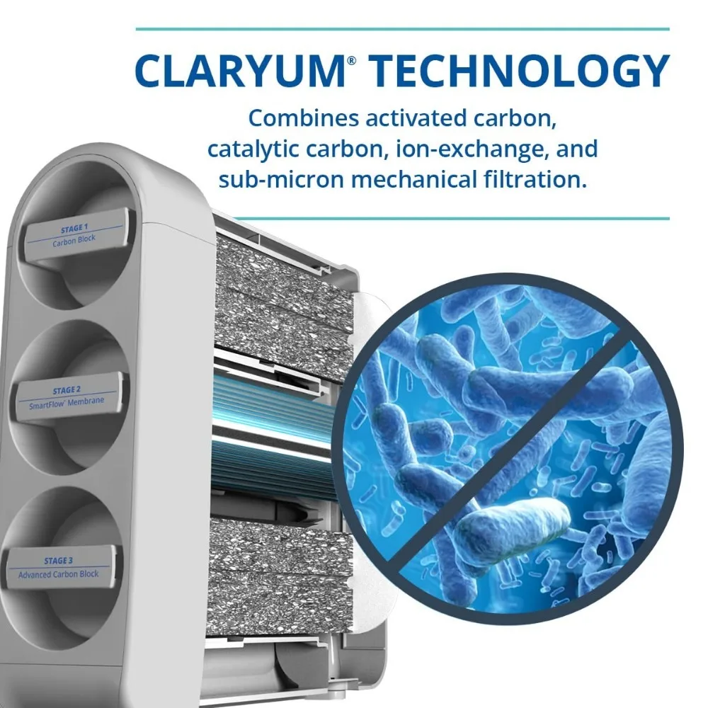 Smartflow逆浸透操作浄水器システム、シンク下の高効率、ro、最大99.99% 増加