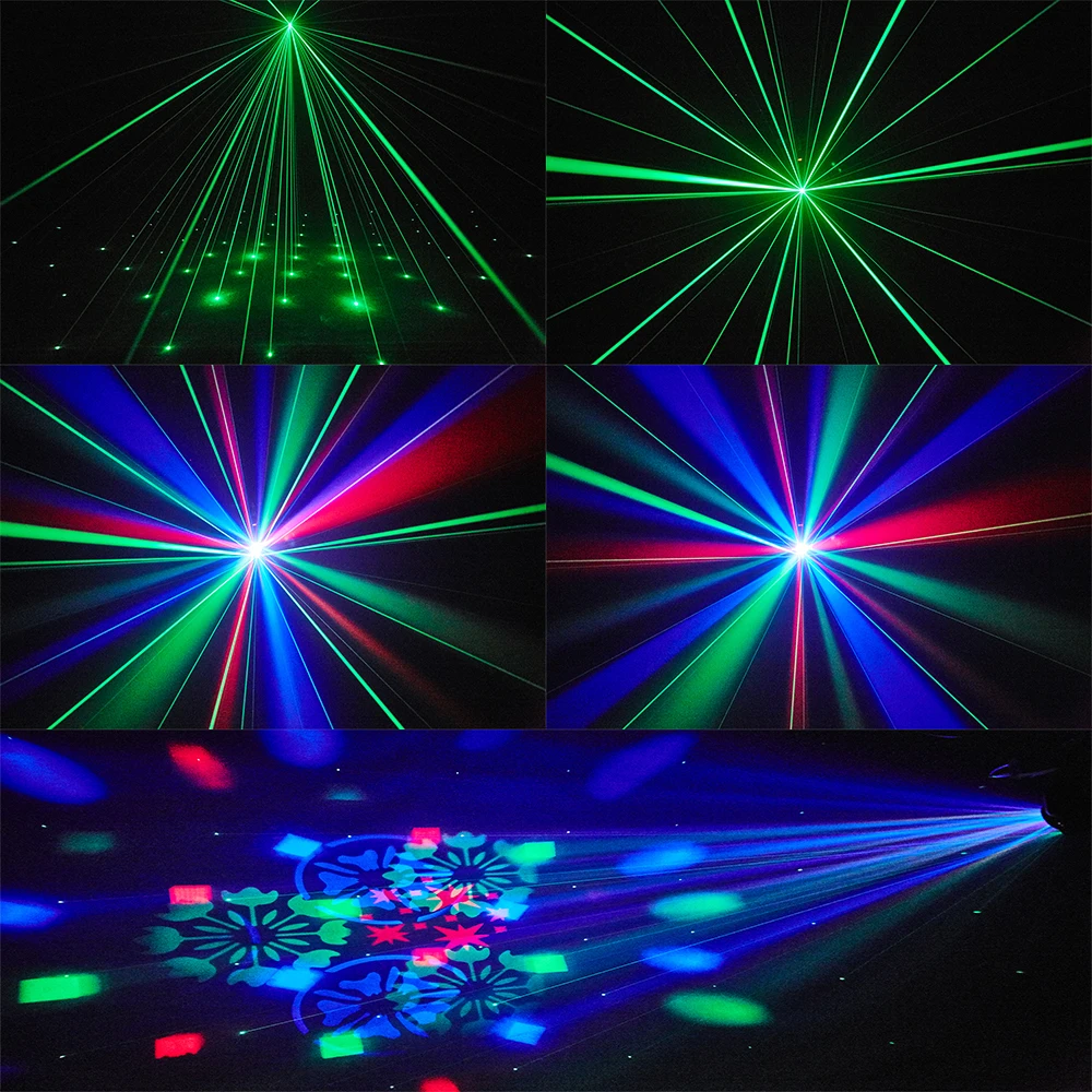 30w Mini Pattern Laser Light 2in1 Effect Dj Party Light Voice Activation Stage Lighting