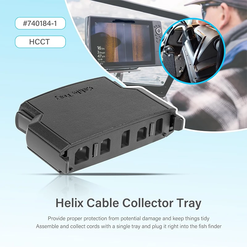 740184-1 Helix Cable Collector Tray (HCCT) Fit for Humminbird Helix8/9/10/12 Series Fish Finders All Models, Cable Secure
