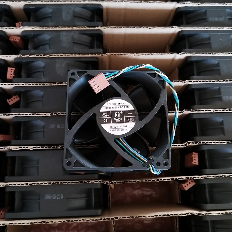 

DWPH EFH-08E12W-GP01 DC 12 В 0,70 А 80x80x25 мм 4-проводной охлаждающий вентилятор для сервера