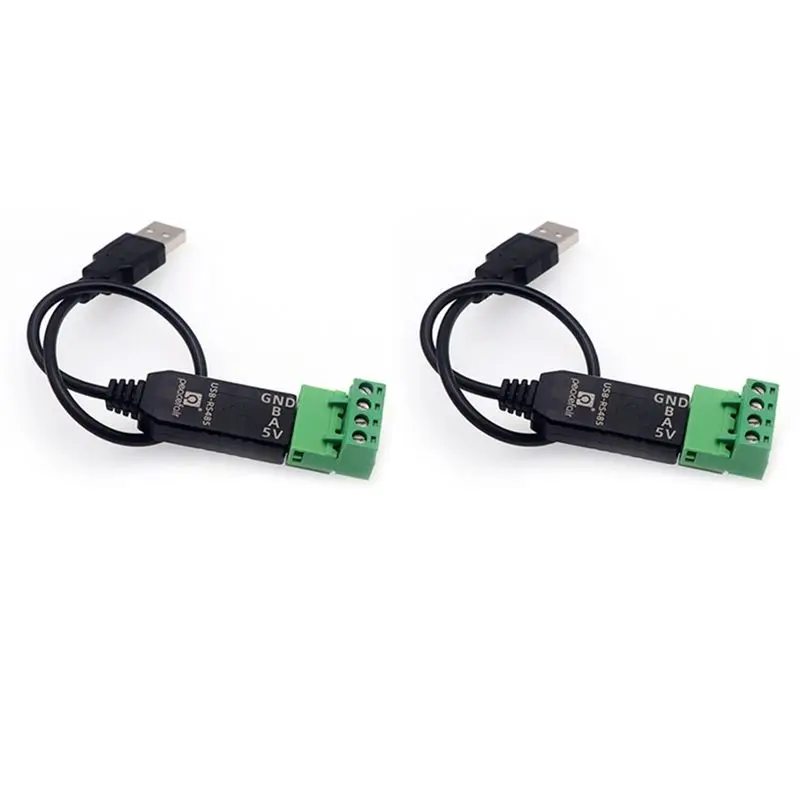 2X Peacefair RS485 To USB 485 Converter Adapter Support For Win7 XP WIN98 WIN2000 WINXP WIN7 WIN10 VISTA