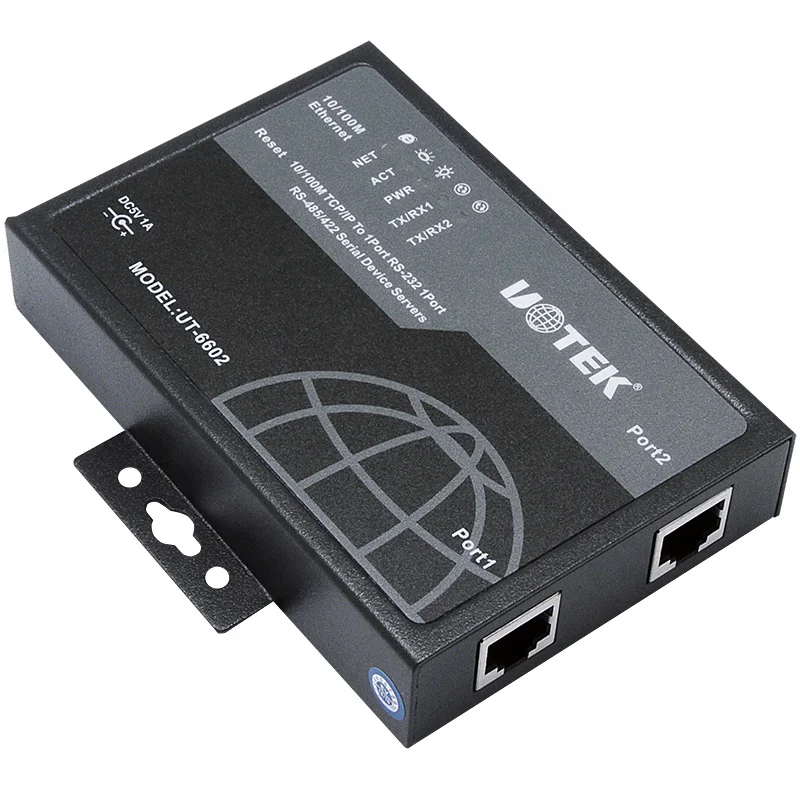 RS232 RS485 RS422 to Ethernet TCP/IP Converter Serial Device Server UT-6602