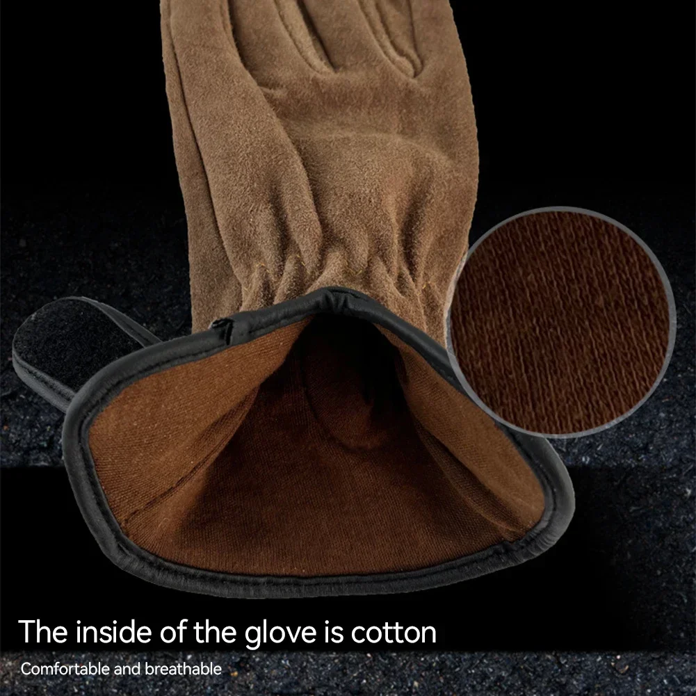 1 Paar Outdoor-Schutzhandschuhe für Gartenarbeit, Hofreinigung, Blumengarten, Leder, Anti-Dorn- und Unkraut-Schutz, Arbeitshandschuhe – Detail 7