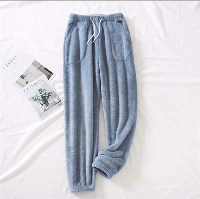 Casual Sleepwear Women\'s Trousers Spring Autumn Pajamas Pants Coral Velvet Household Pant Winter Ladie\'s Home Pantalones