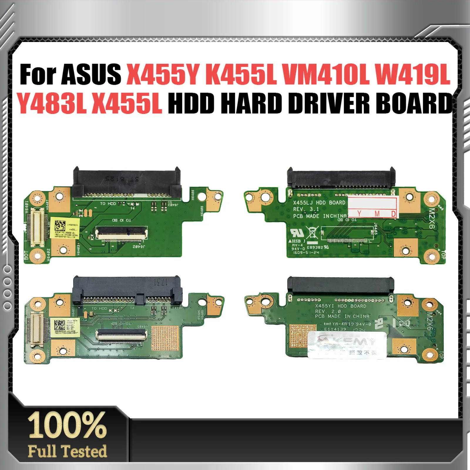 

For ASUS X455Y K455L VM410L W419L Y483L X455L X455LJ X455LD X455LF X455WE HDD HARD DRIVER BOARD 100% Tested Fast Ship