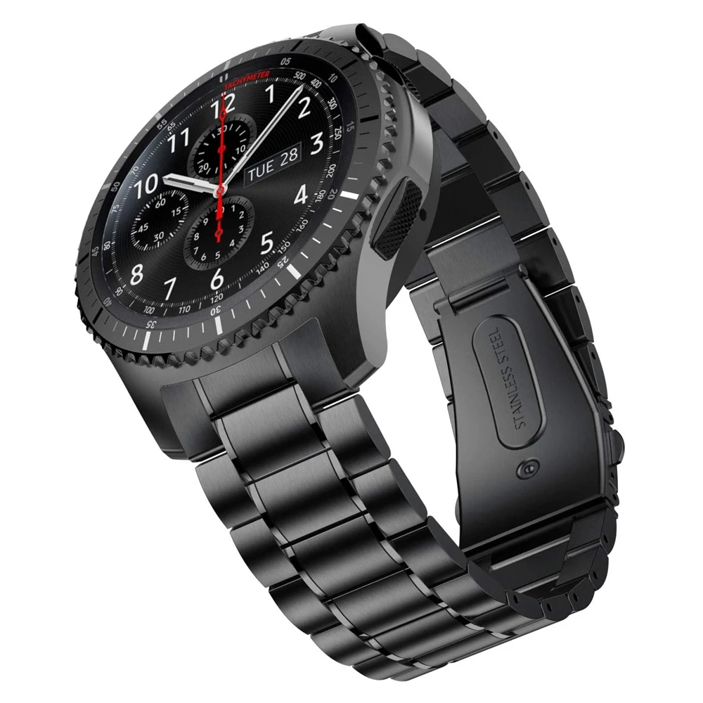 

No Gap Design Galaxy Watch 46mm Band For Samsung Gear S3 Classic Bracelet Solid Stainless Steel Business Gear S3 Frontier Strap