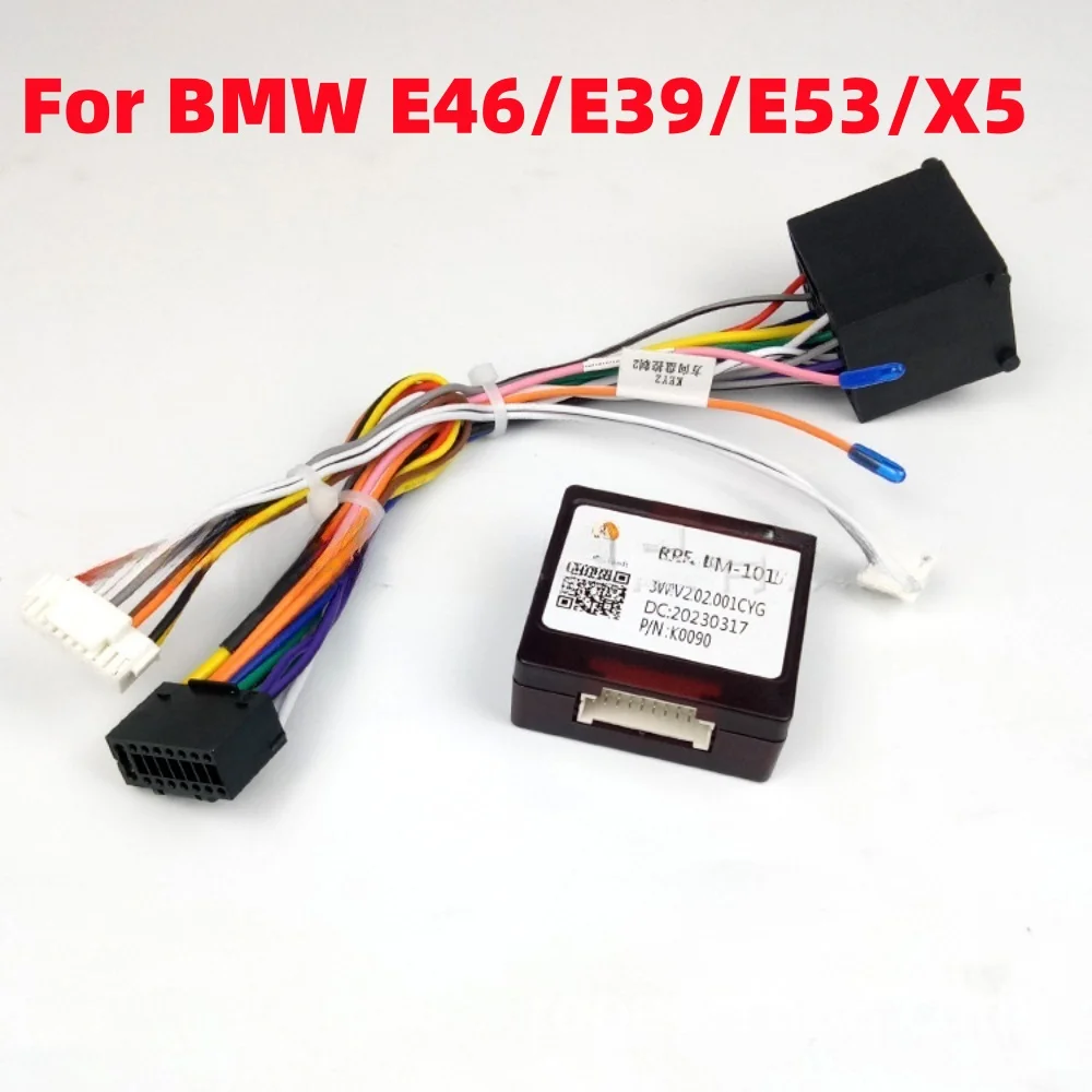 

Простой Canbus RP5-BM-101Автомобильный радиоприемник стерео жгут проводов Кабель-адаптер Android 16pin Для BMW E46 3 серии E39 5 серии E53 X5