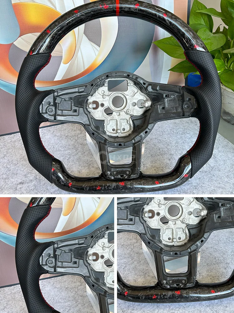 Forge Koolstofvezel Stuurwiel Voor Vw Volkswagen Golf Mk7 Mk7.5 Gti R 2013-2020 Dsg - afbeelding 2