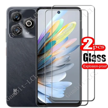 스크린 보호대 필름 강화 유리 보호 커버, ZTE 블레이드 A75, 4G, 6.6 인치, 2 개