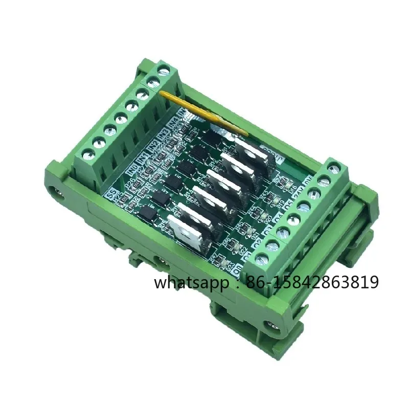 4/6/8/10/12/16/20 Channel PLC DC Output Amplifier Transistor Module IO Board DC Control Optocoupler Isolation PNP NPN 12-24V