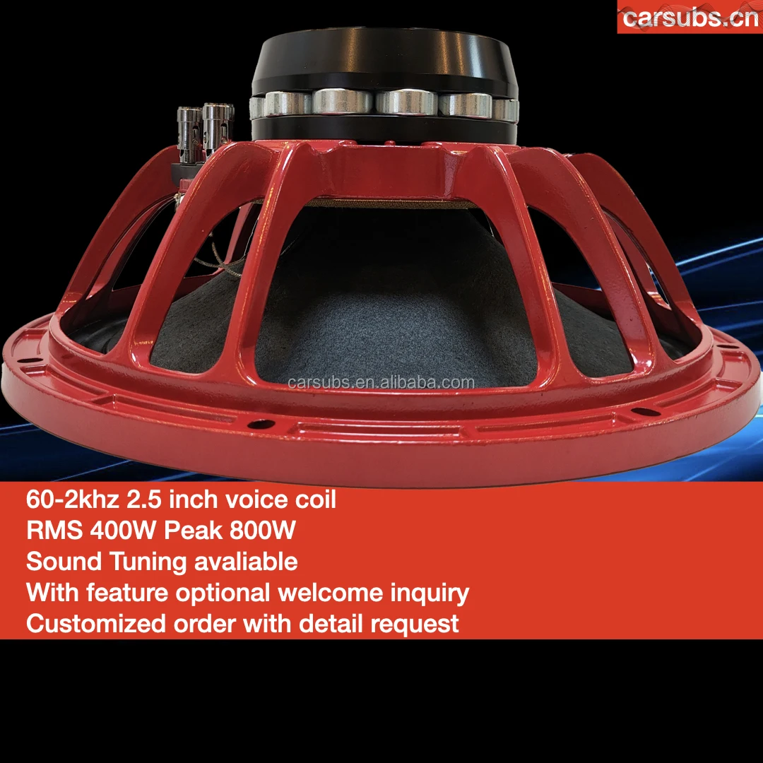 100DB بصوت عال 12 "النيوديميوم سيارة باس مضخم الصوت المتكلم RMS 400 واط الثقيلة 12 بوصة الذروة 800 واط PA مضخم صوت السيارة #6