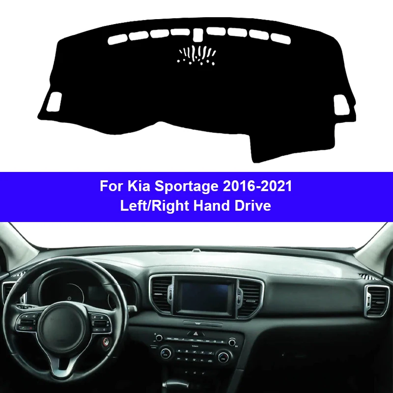 Auto Car Dashboard Cover Dash Mat Carpet Cape for Kia Sportage 2016 2017 2018 2019 2020 2021 Protector Rug