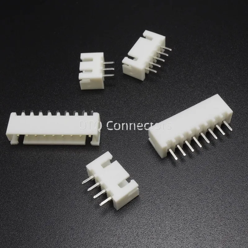 50pcs XH2.54mm 2/3/4/5/6/7/8/9/10/11/12/13/14/15/16pin JST Connector plug Male, Female, Crimps