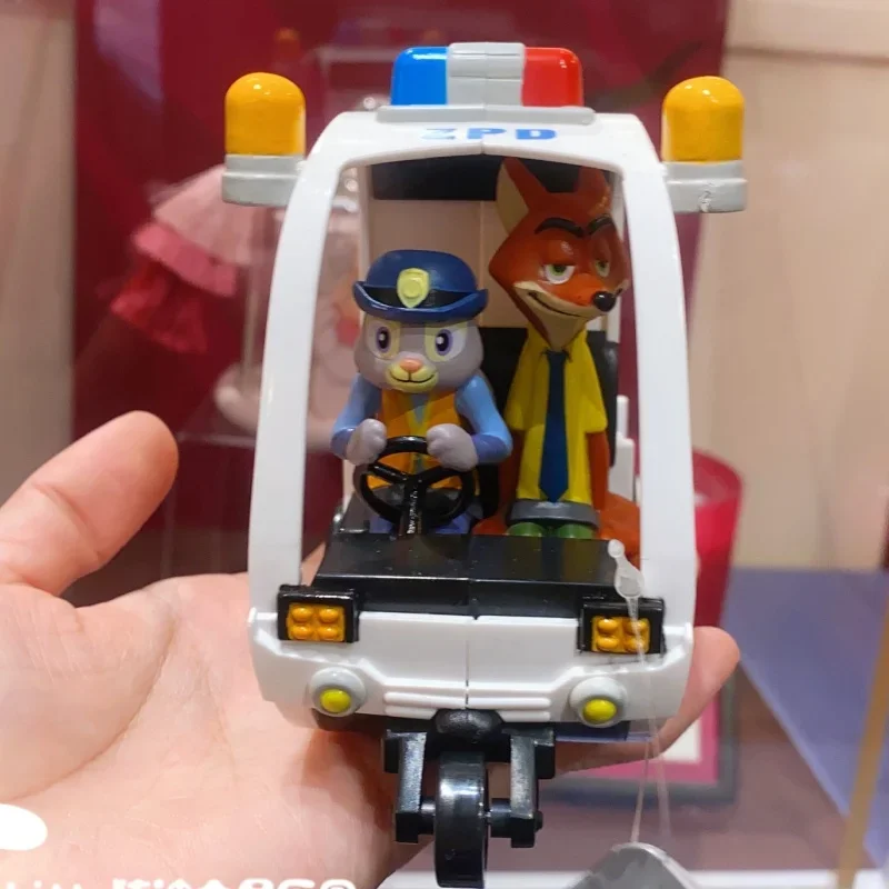 مجموعة شخصيات السيارة الأصلية ذات الملمس المزدوج، لعبة جودي نيك هدية ضرب زوتوبيا كارتون مفاجأة تمثال دمية قابلة للجمع #3