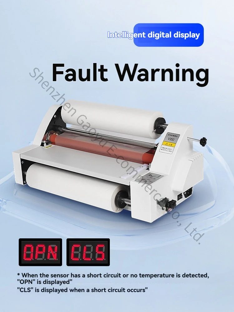 Small Electric Laminating Machine Advertising Photo Cold Hot A3 Film Passing Double Sided Peritoneal Poster Album Hot  Film