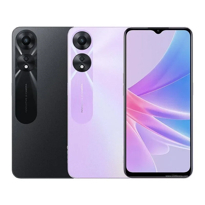 هاتف OPPO A78 المحمول بطارية 5000 مللي أمبير في الساعة طويلة الأمد 33 وات شحن سريع 50 ميجابكسل كاميرا رئيسية 90 هرتز HD + عرض بصمة الإصبع وفتح الوجه