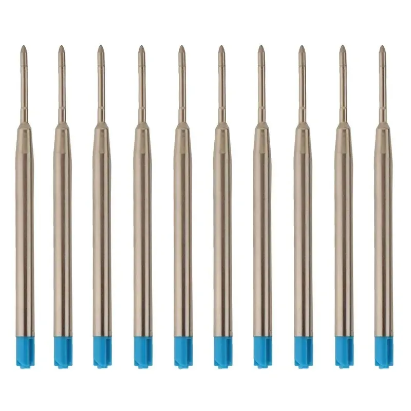 5/10/20/30/40Pcs In Ballpoint Pen Refills for Parker Pens Medium Point blue Black Ink Rods for Writing Office Stationery