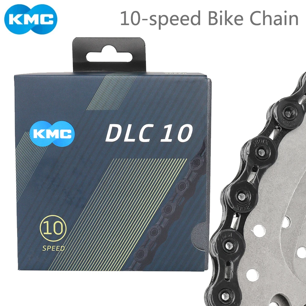 

KMC DLC 10 Bicycle Chain 116 Links 10 Speed 11V MTB Road Bike Black Color Bike Chain for Shimano Sram Cycling Parts