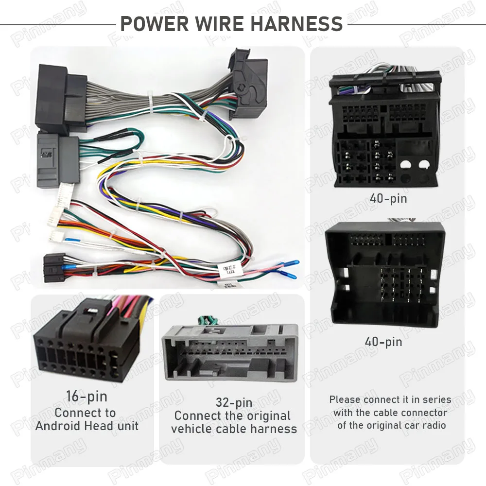 Car Radio Cable Android Head Unit Power Wire Harness Connector Raise CAN Bus Adapter OPC2 for Opel Astra H Antara Corsa D Zafira