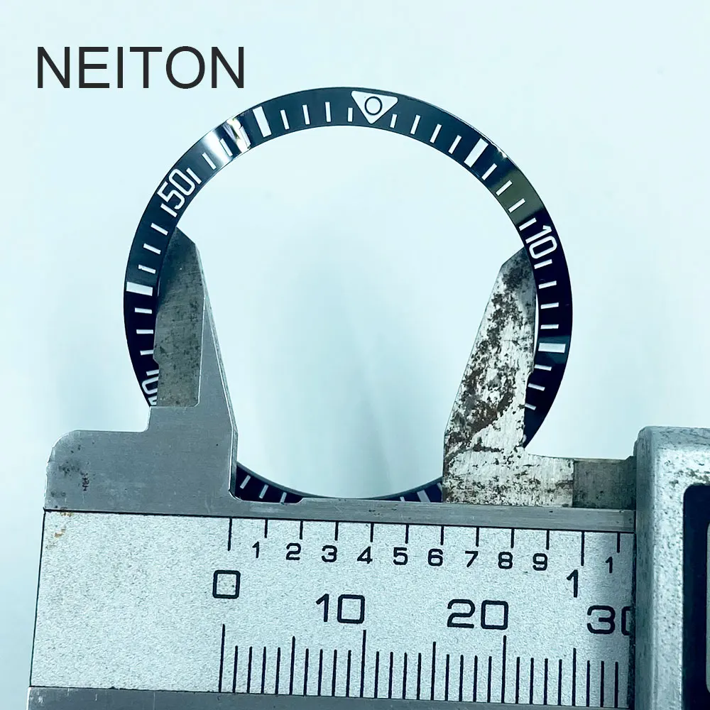 NEITON 34mm Ceramic Bezel Insert For 36mm Mens Watch Watches Replace Accessories Watch Face Watch Bezel Inserts Different