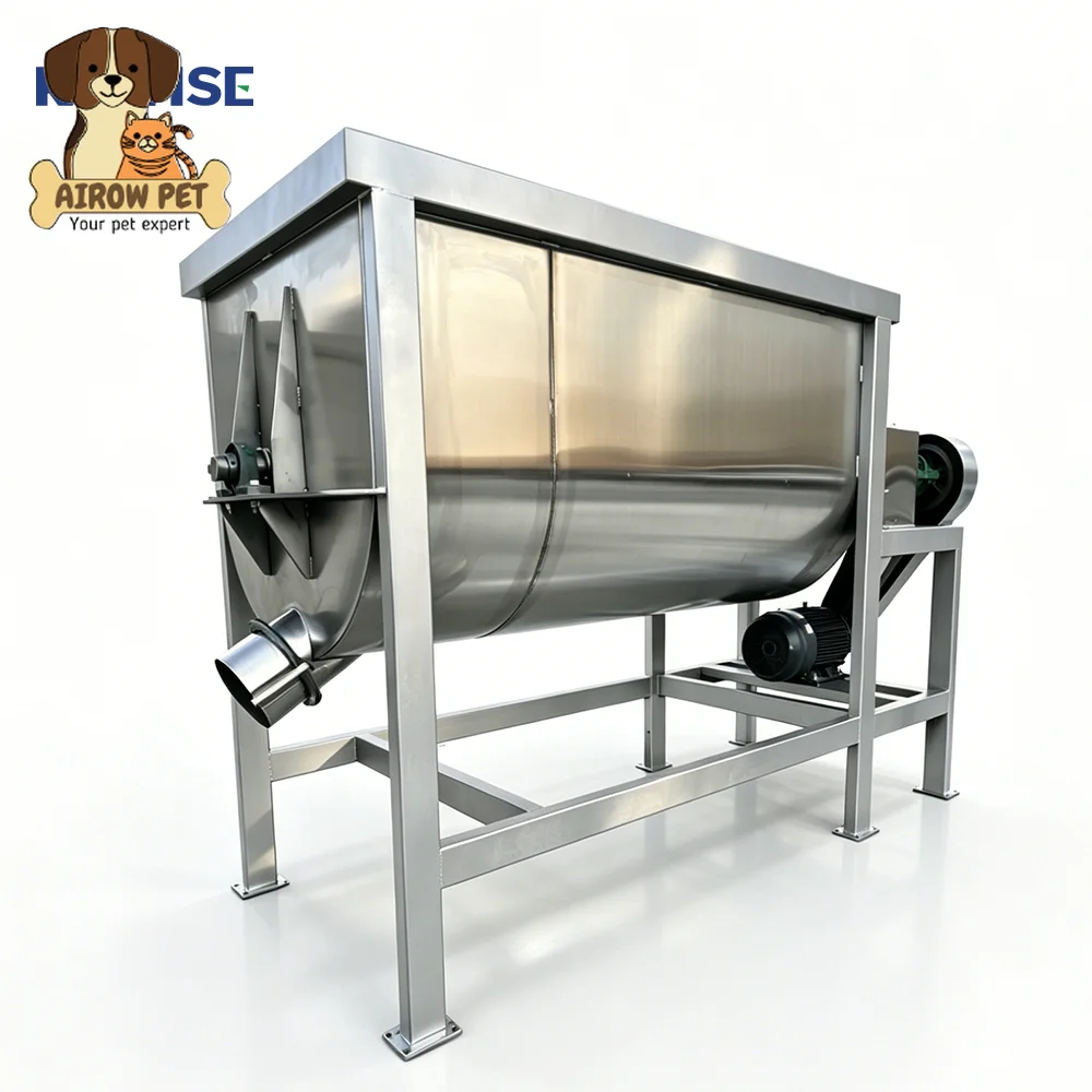 AIROW Horizontal Feed Mixer for Poultry Cattle Pig Sheep Feed Processing with Large Batch Mixing and Even Material Blending