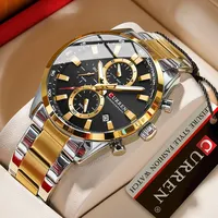 CURREN Luxury Fashion Chronograph Waterproof Stainless Steel Watch Men Business Calendar Quartz Wristwatch Relogio Masculino