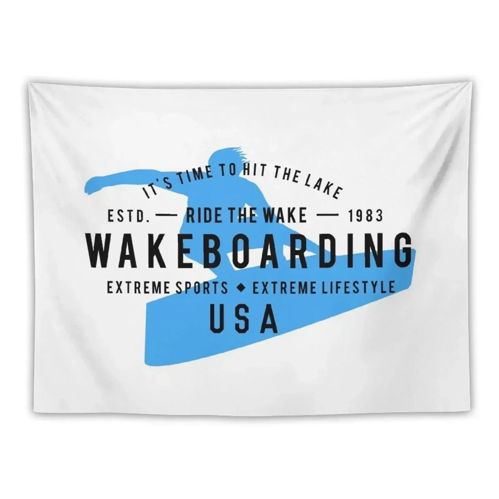 Ride The Wake Wakeboarding Tapestry Room Decorations Aesthetic Decoration Pictures Room Wall Tapestry