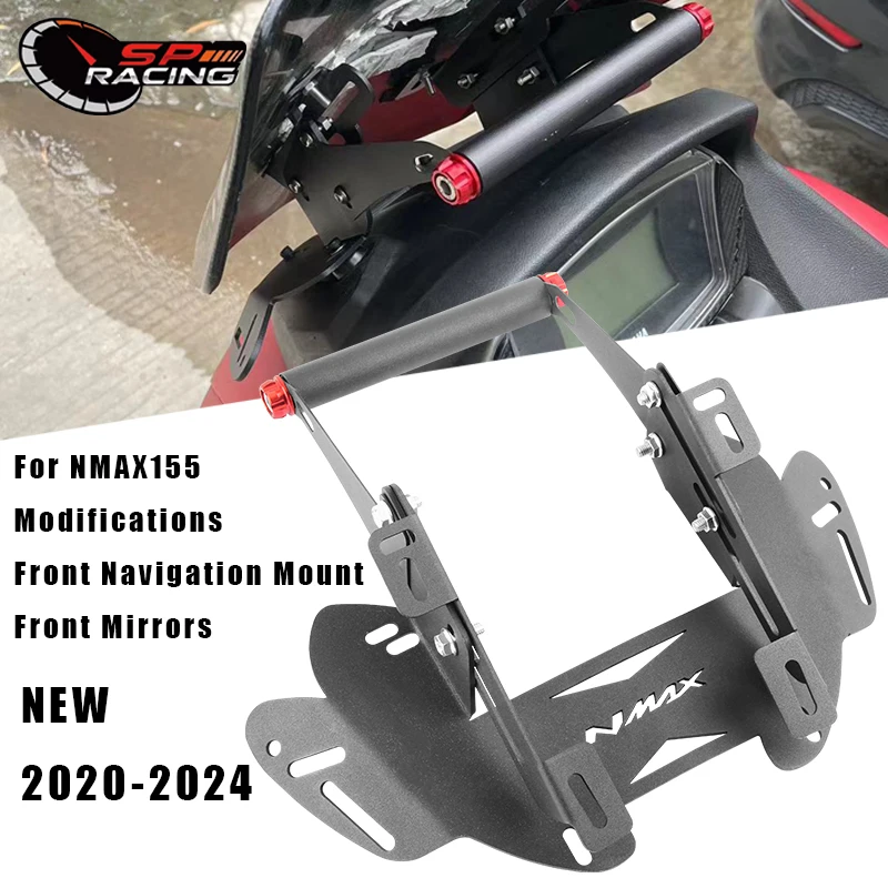 

new NMAX155 for yamaha nmax155 v2 2020-2024Motorcycle modified rearview mirror forward mobile phone navigation bracket