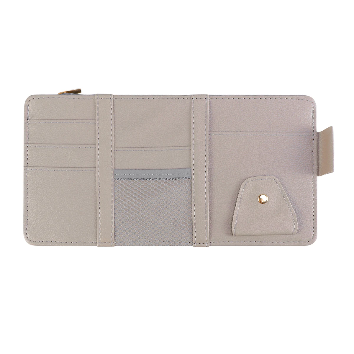 

Car Sun Visor Organizer Holder Multi-Functional Storage Bag for Cards Tickets and Phone Grey Auto Accessories Tidying Box