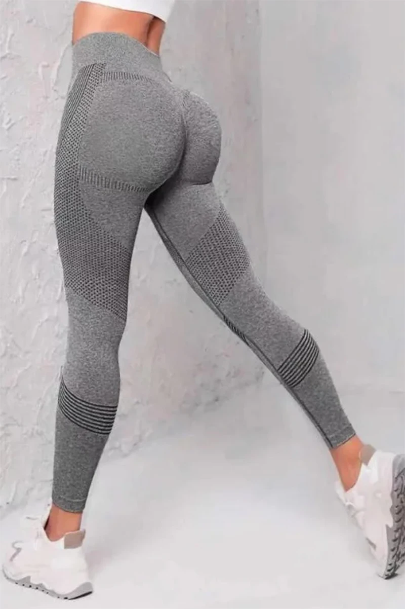 

Yoga pants for women Elastic High Waist Leggings of lady Knitted Solid Tights Seamless Butt Lift Fitness Gym Sports Leggings