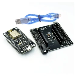 Draadloze module NodeMcu v3 CH340 Lua WIFI Internet of Things development board ESP8266 met pcb-antenne en usb-poort voor Arduino