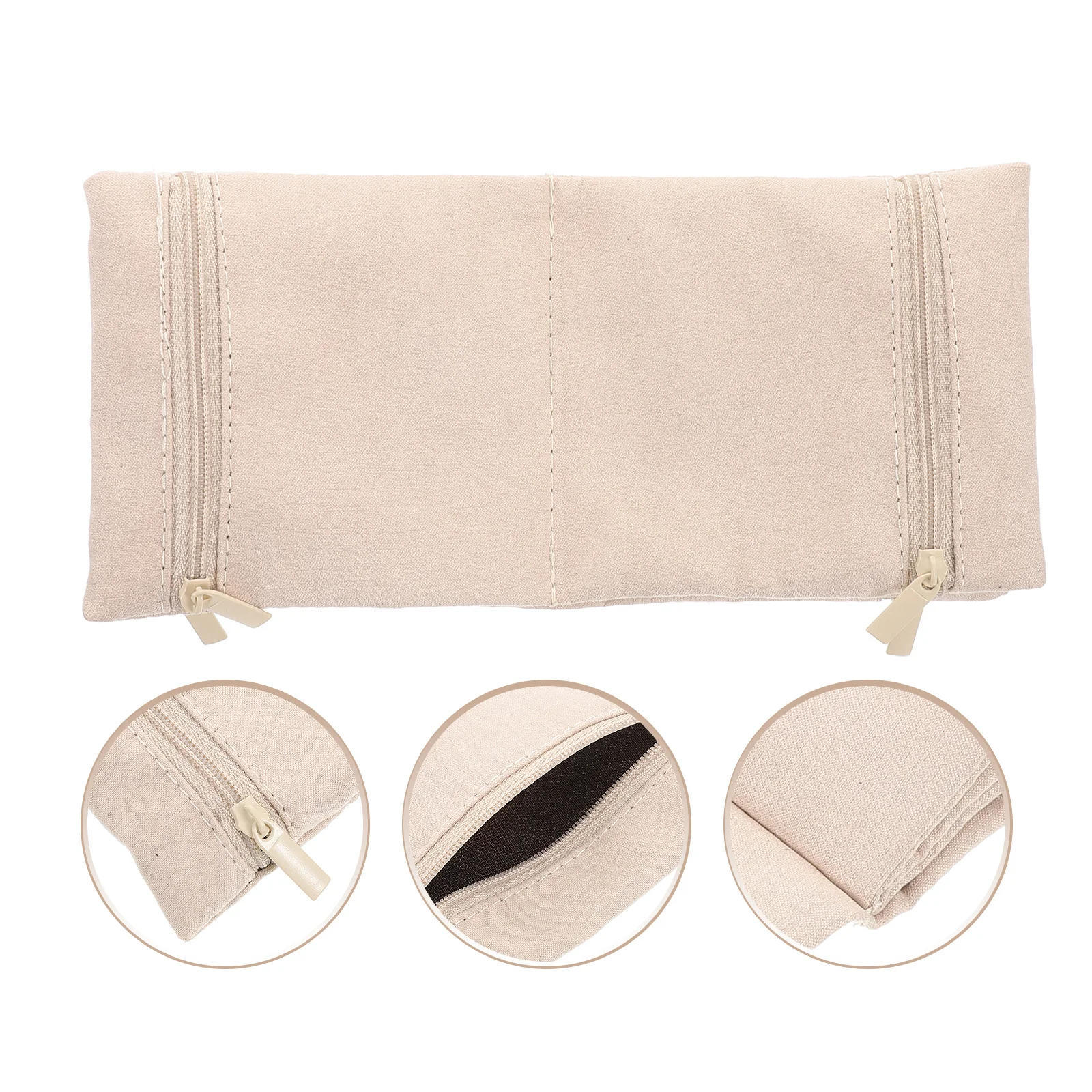 

Jewelry Storage Pouch Foldable Zipper Organizer for Travel Necklace Earrings Multilayer Compact Anti-Scratch Jewelry Travel