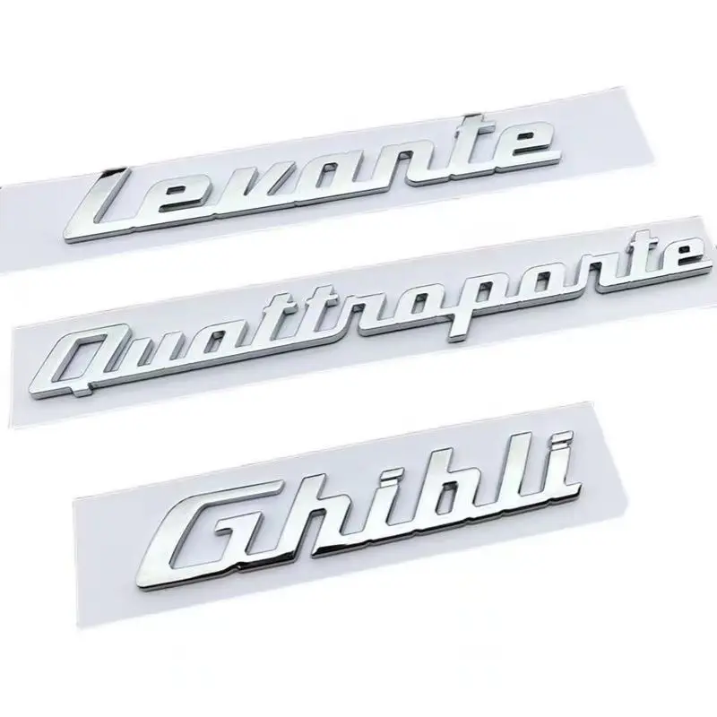 ABS Автомобильный задний багажник буквы логотип эмблема значок наклейки для Maserati Gransport Granlusso Quattroporte GTS граниспорт