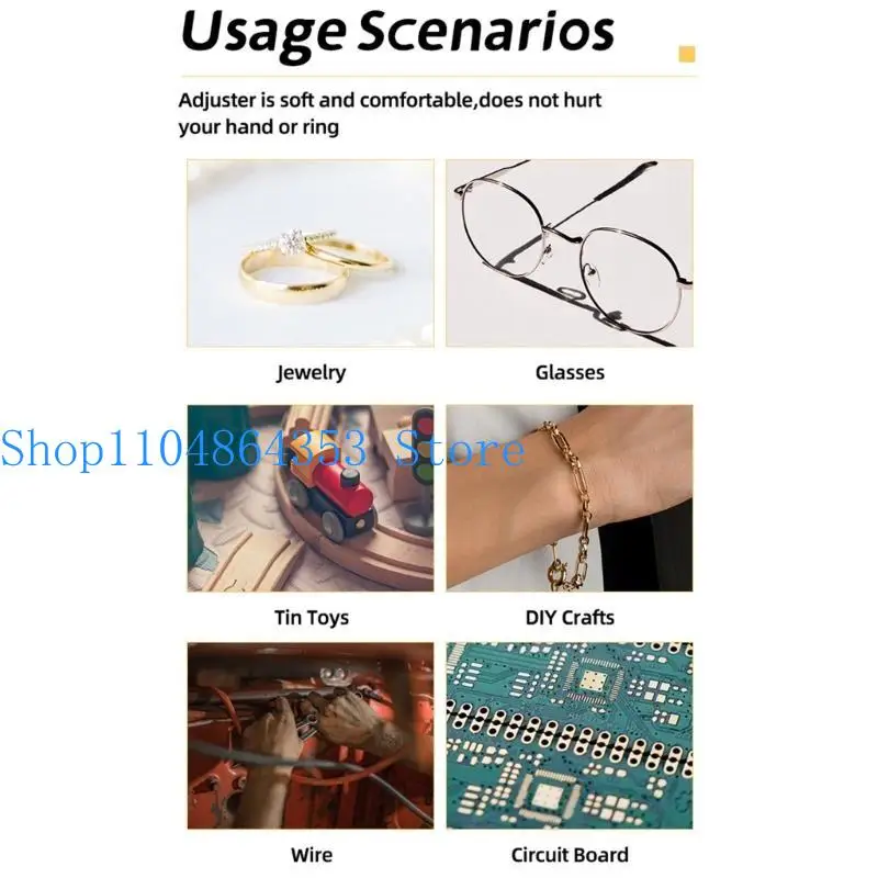 

652F Набор из 8 силиконовых фиксаторов для регулировки размера колец для комфортной посадки свободных колец