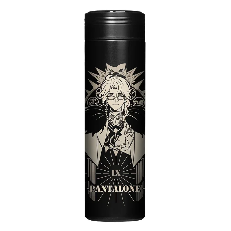 Anime Game GS Impact Teyvat Continental Snezhnaya Tartaglia Il Dottore Pantalone Stainless Steel Smart Digital Cup Gift