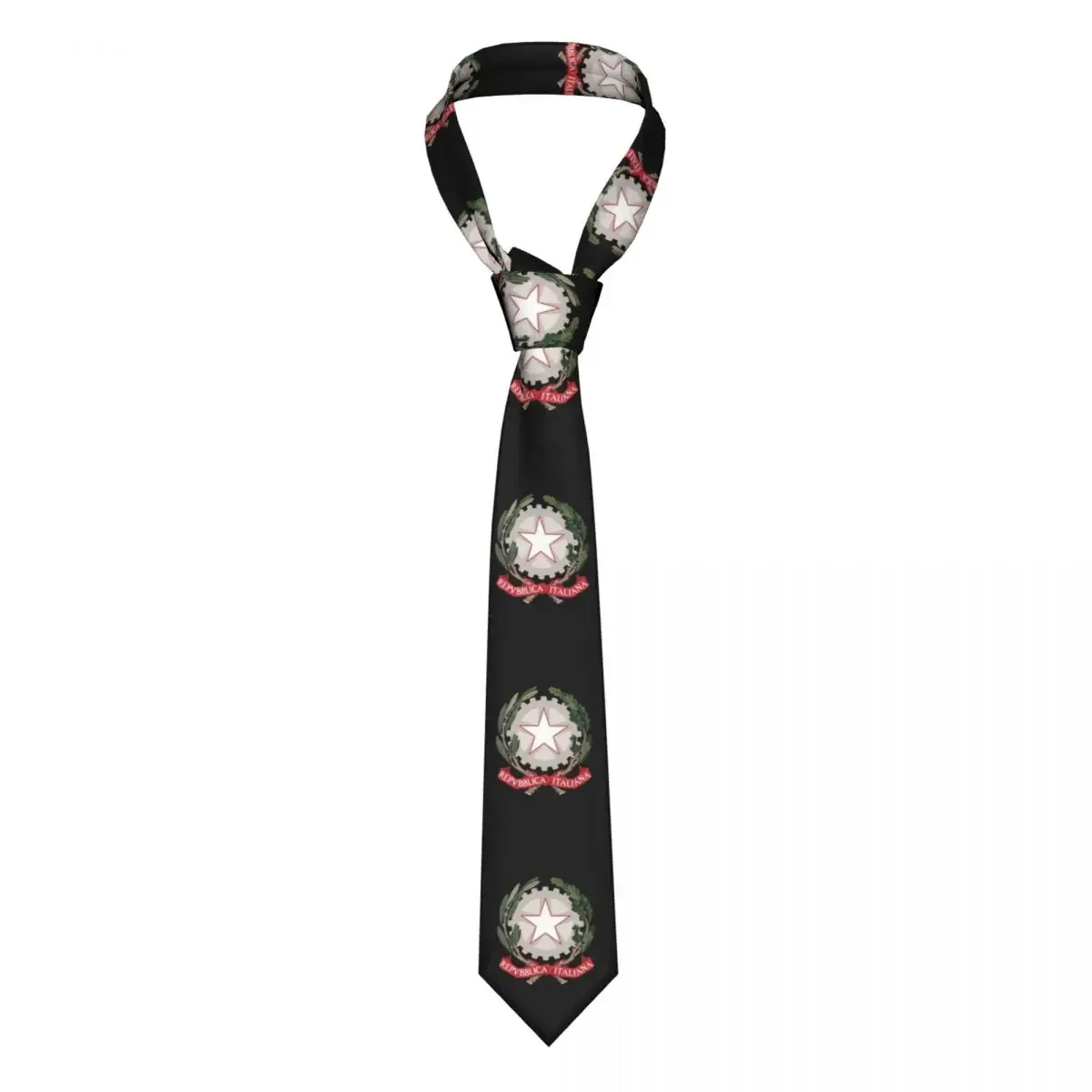 Formal Emblem Of Italy Neck Ties for Party Custom Men Italian Republic Necktie