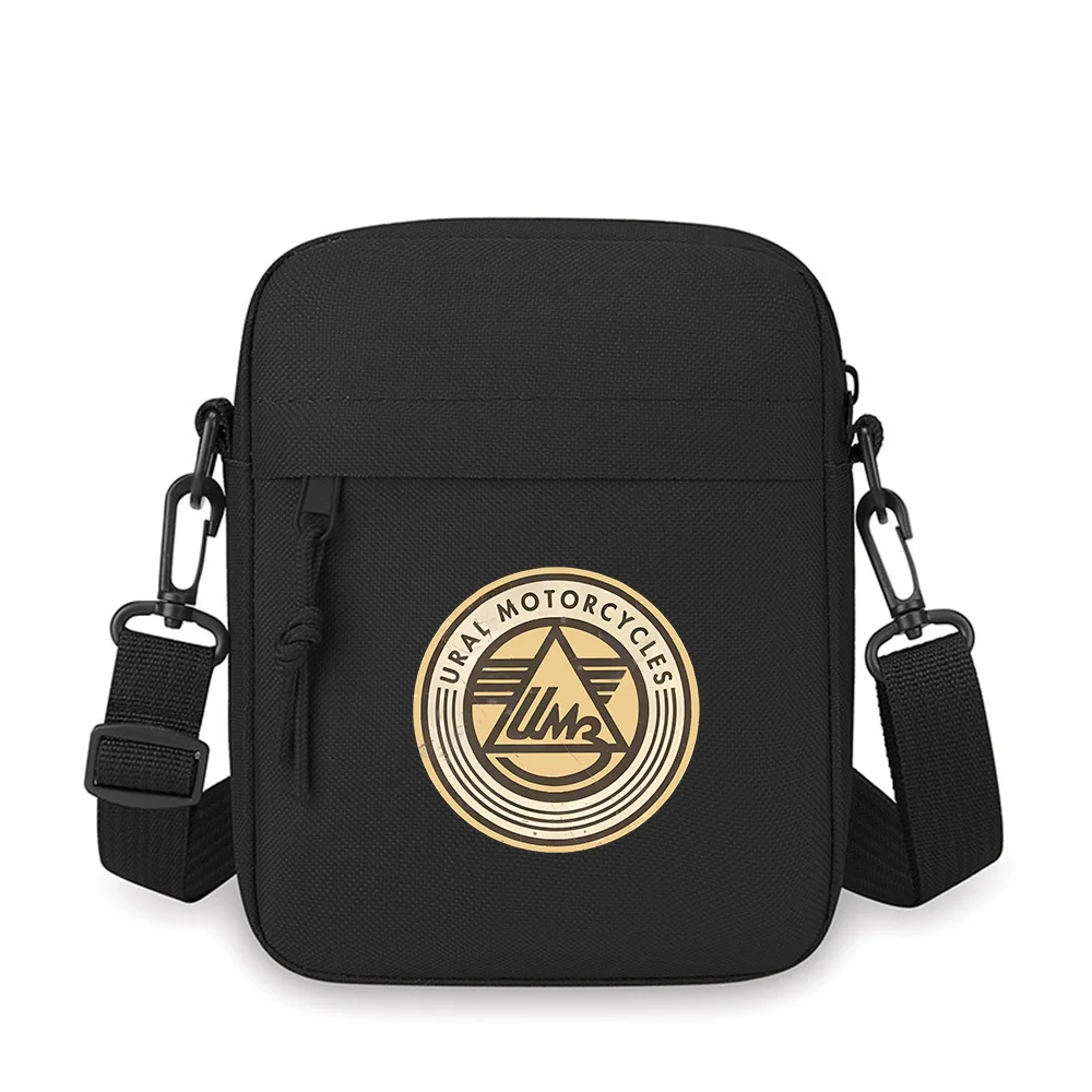 

Circle Motorcycle Vintage Ural Logo Men Crossbody Bag Single Shoulder Women Cartoon Anime Film Printing Design Unisex