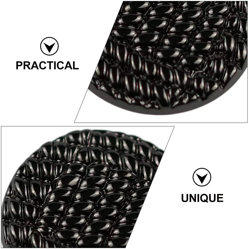 

20Pcs Black Round Buttons DIY Metal Sewing Buttons for Shirts Coats Sweaters Hats Craft Repair Replacement Alloy Button Pack