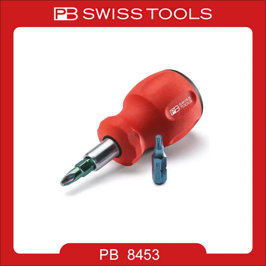 

PB 8453 SWISS TOOLS 6 in 1 Ratchet Screwdriver with 6 Precision Bits Multibit Hand Tool