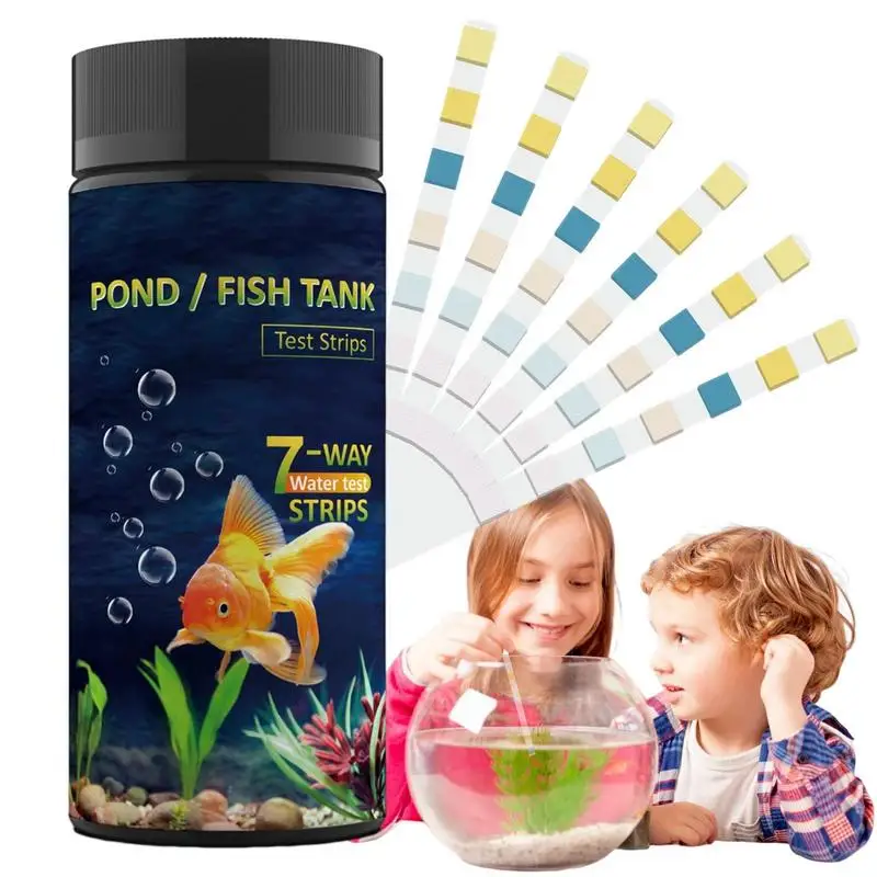 Fish Tank Water Testing Kit 7-Way Aquarium Testing Kit For Freshwater Saltwater Fish Tank Water Testing Kit Quick And Easy To