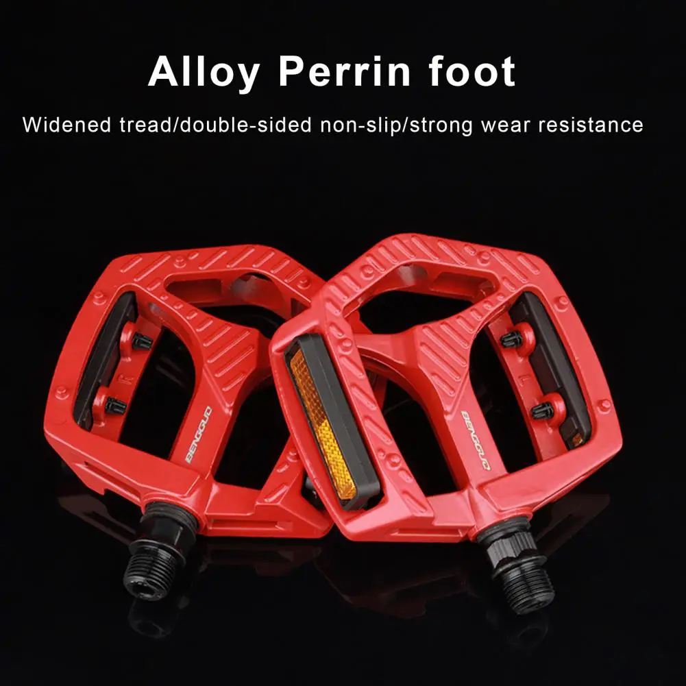 Lightweight Bike Pedals Durable Sealed Bearing Bicycle Pedals with Hollow Design for Mtb Cycling Non-slip Threaded Port for Easy