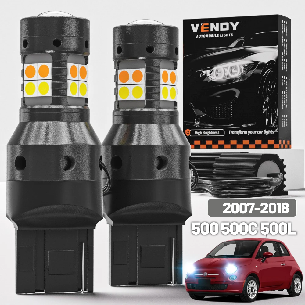 2Pcs For Fiat 500 5…