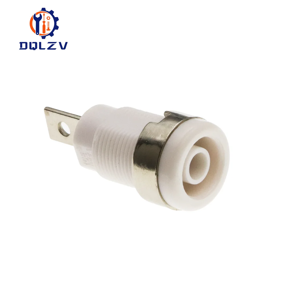 Isolierte Sicherheit 32A 4 MM Bananenklemme 6 Farben Buchse Panel Mount Buchse Binding Post Draht Stecker