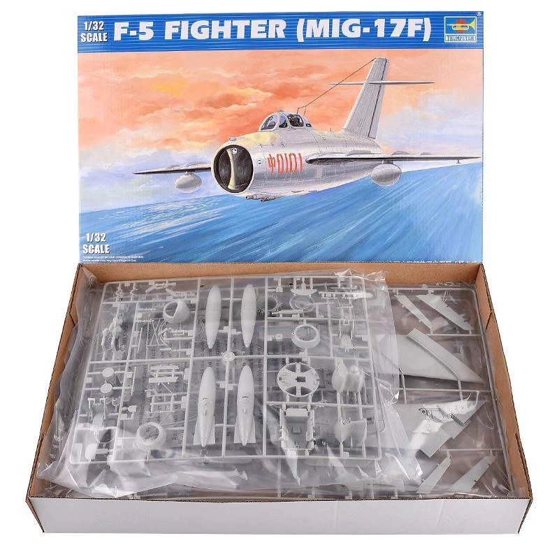 

Trumpeter 02205 1/32 PLAAF Shenyang F5 Mig17 Fighter Plane Aircraft Military Assembly Plastic Toy Handcraft Model Building Kit