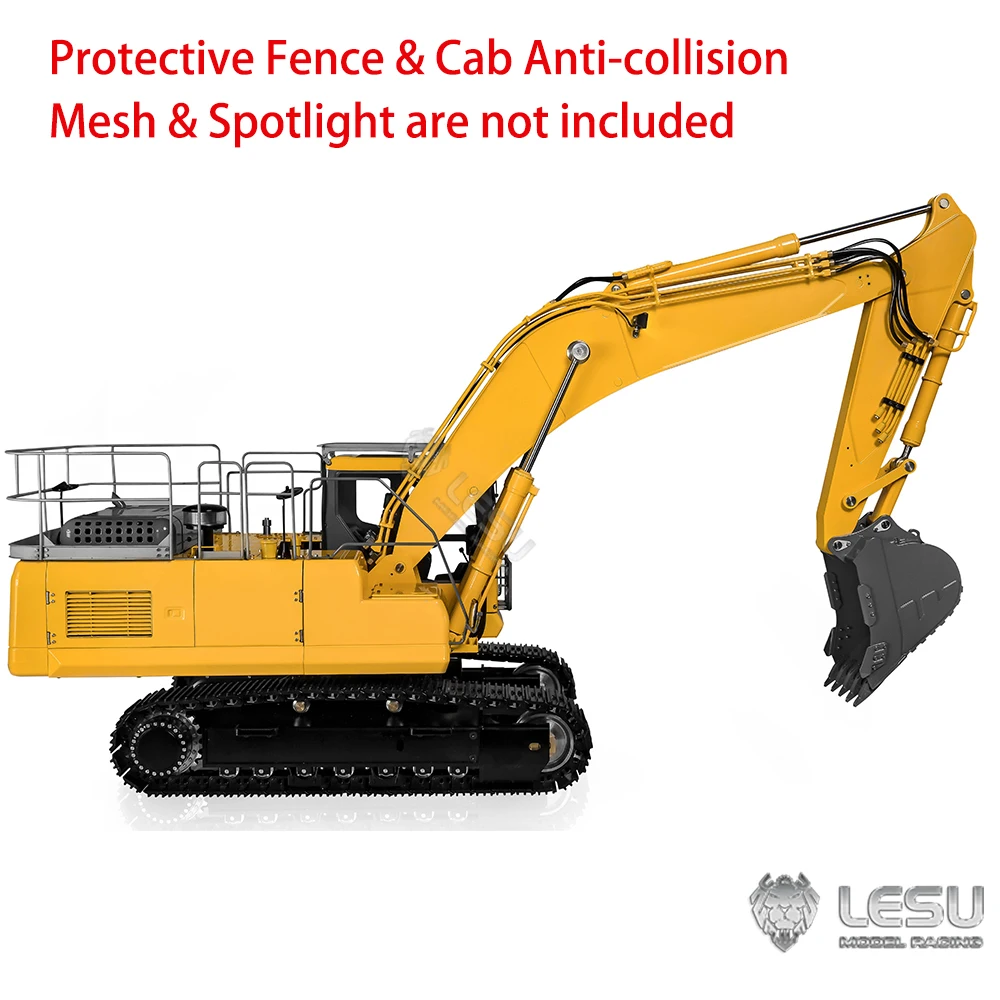 LESU PC360 Hydraulic RC 1/14 Excavator Metal Electric Digger AC360 with System Light Painted Assembled Toy Model TH22764