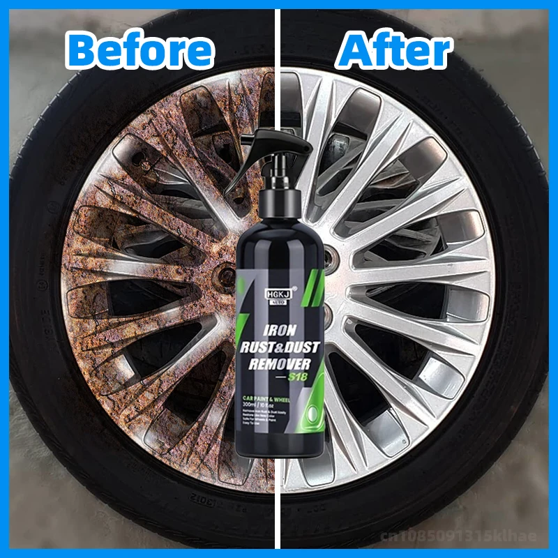 Rust Removal Spray for Car Metal Components Bathroom Door Hub Rust Remover Multi-Purpose Cleaner Auto Strong Rust Remover