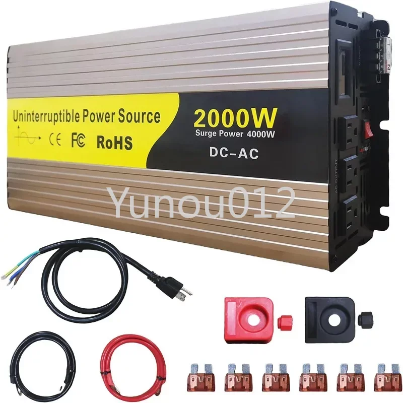 Primary Sump Pump Backup System 2000W LCD Display for Continuous Operation Power System for Emergency Power Outage