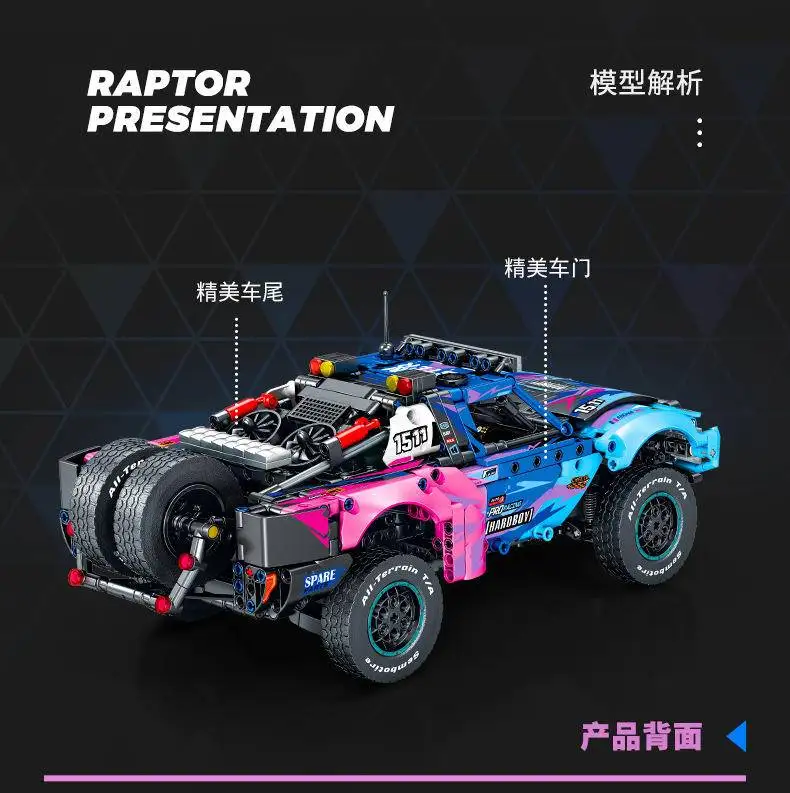 

Senbao is compatible with Ford Conqueror off-road vehicle remote control assembly of building blocks boy toy 715006